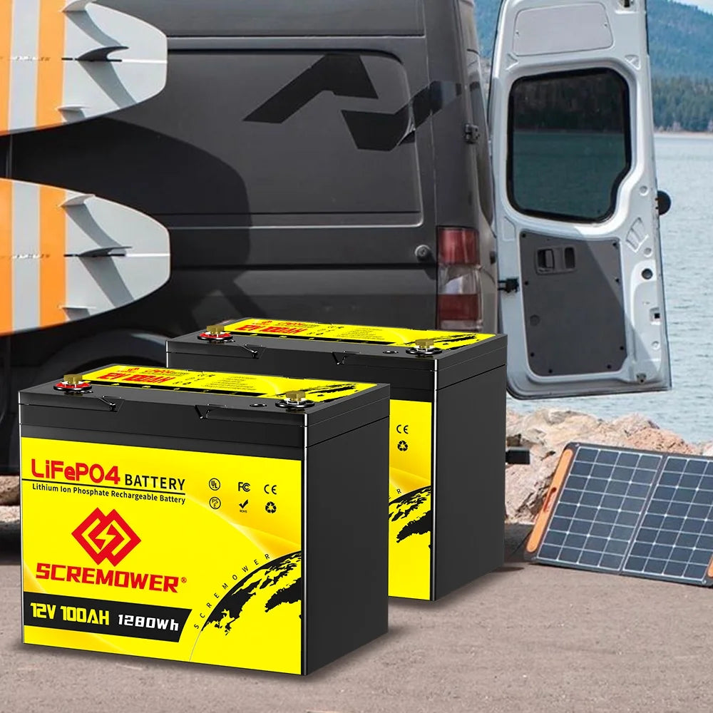 12V 100Ah LiFePO4 Lithium Battery 100A BMS M2514