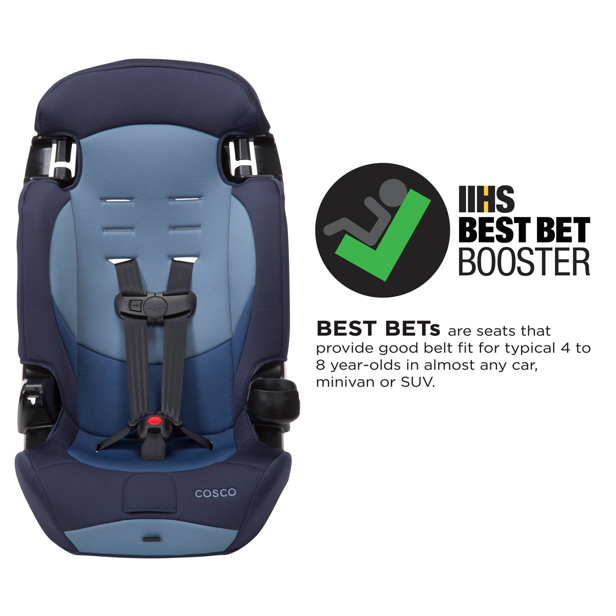 2 in 1 Booster Car Seat Sport Blue Q1534