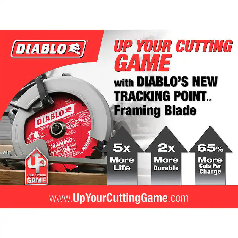 7-1/4 in. 24-Tooth Framing Circular Saw Blade 2-Pack W381064