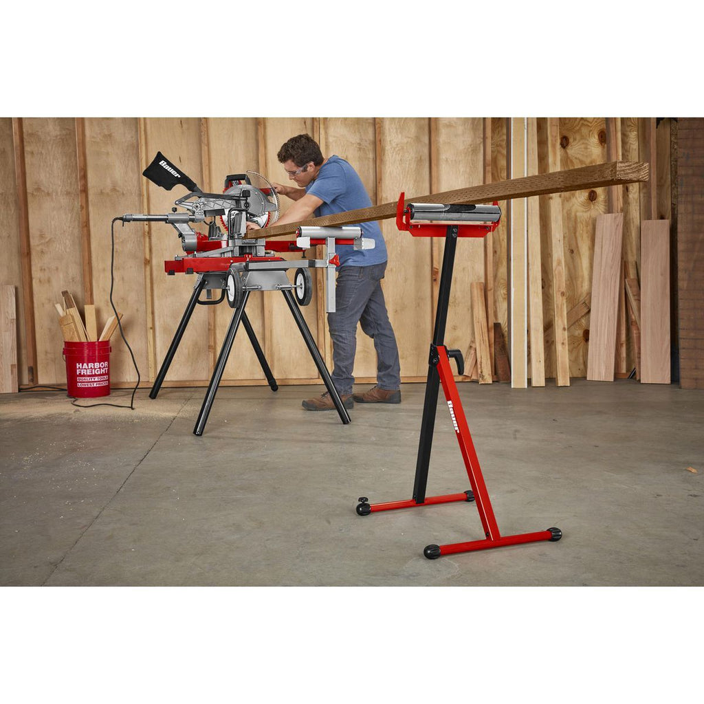 250 lb. Capacity Adjustable Roller Stand with Edge Guide G414