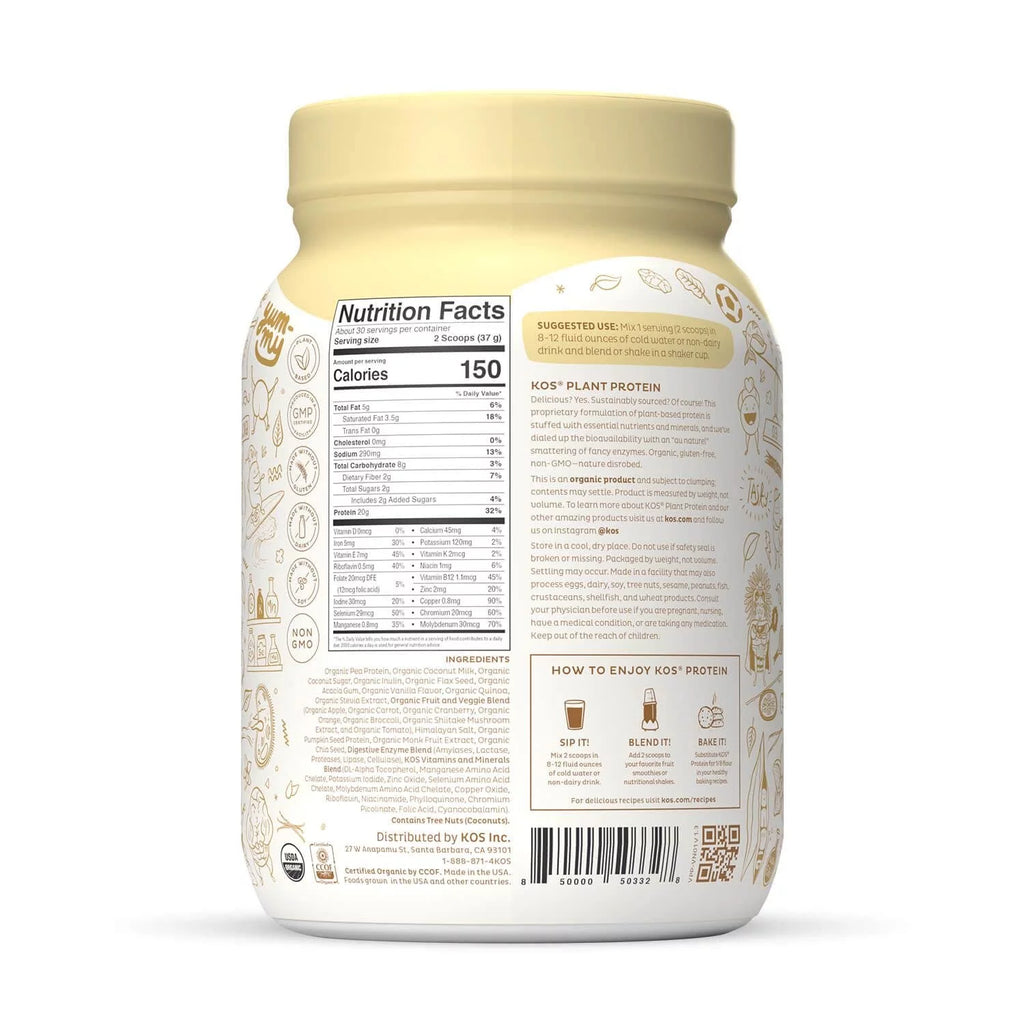 Vanilla Vegan Protein Powder, 30 Servings X785446