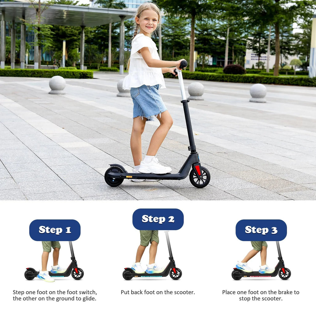 Electric Scooter for Kids 120W Pink Y39125