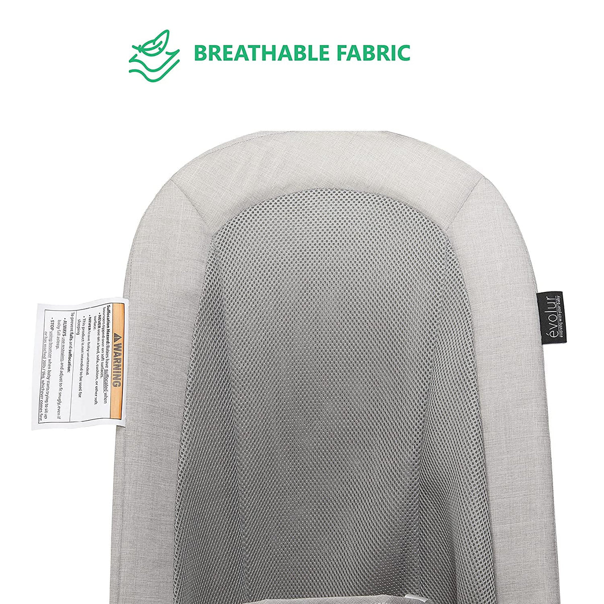 Gray Cotton Fabric Portable Infant Bouncer G4171