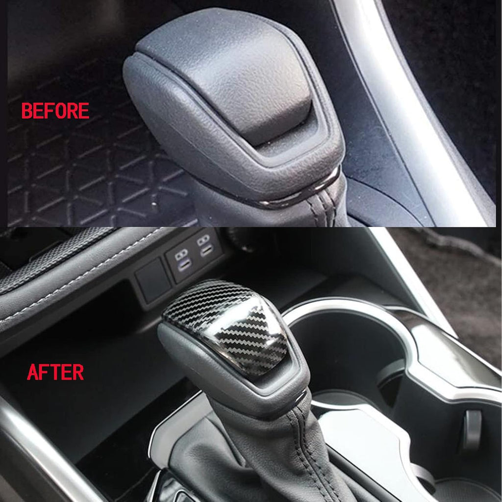 Carbon Fiber Style Gear Shift Knob Cover Pack of 2 N952231