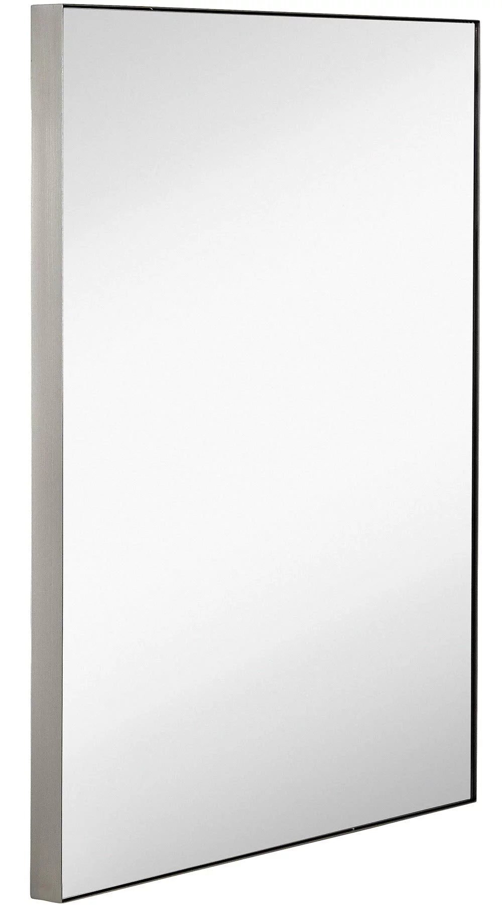 Brushed Metal Wall Mirror 22" x 30" M54448
