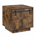 22 in. Rustic Oak Cabinet End Table V59245