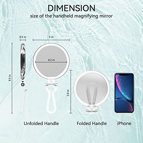 Double-Sided 1X/30X Magnifying Hand Mirror P44409