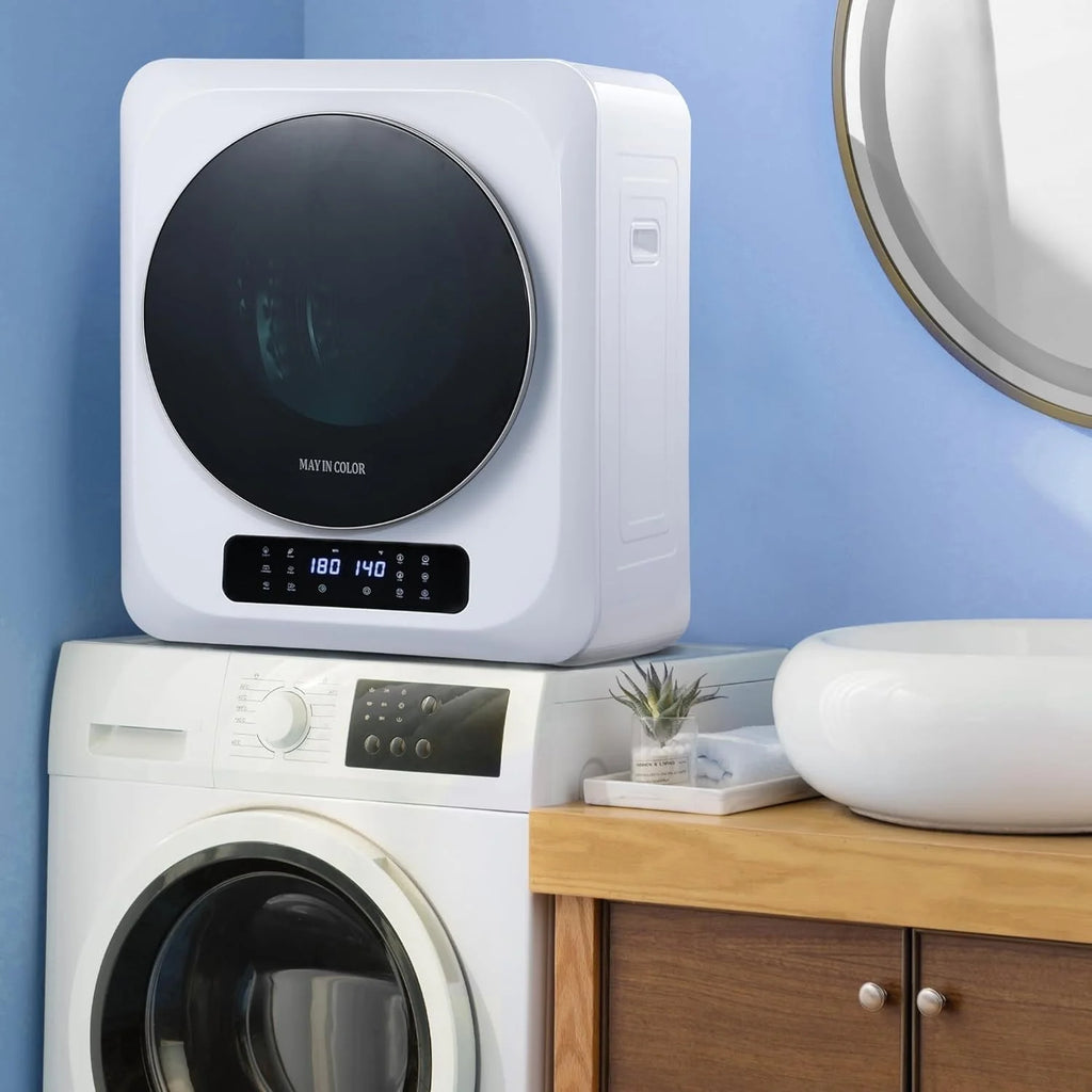 Compact Electric Laundry Dryer with Stainless Steel Drum K827097