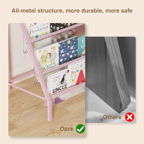 4 Tier Metal Kids Bookshelf V404271