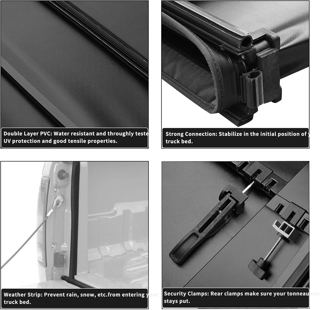 Soft Quad Fold Tonneau Cover Truck Bed Cover R190167
