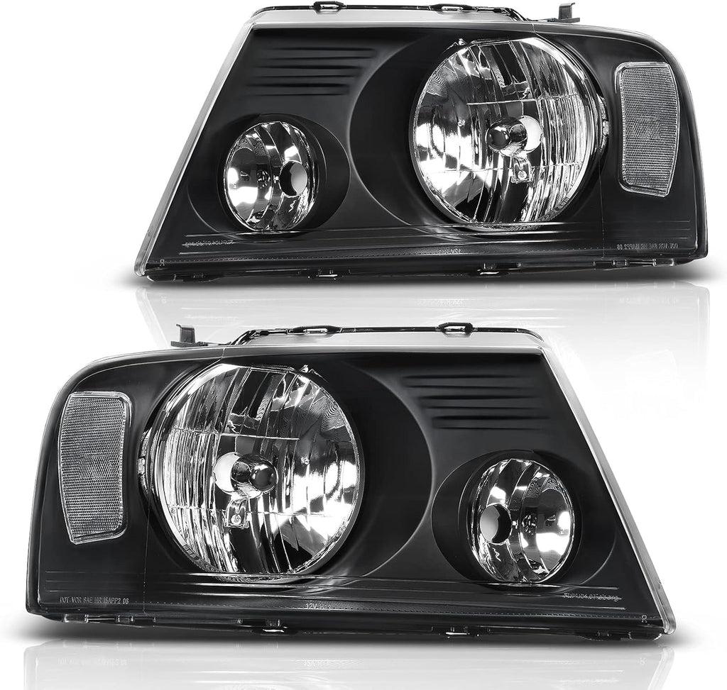 Chrome Housing Amber Reflector Headlight Assembly A999450