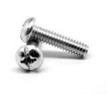 #6-32 x 7/8 Coarse Thread Machine Screw Combo Pan Head Low Carbon Steel Zinc Plated D607