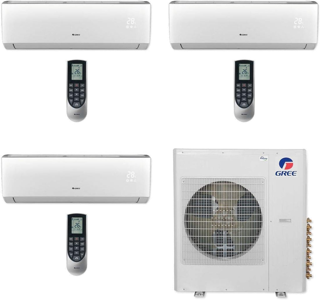 36,000 BTU Tri-Zone Wall Mount Mini Split Air Conditioner Heat Pump R874