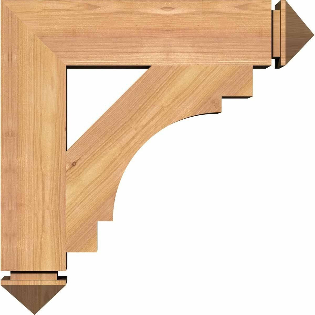 5 1/2x22W x 38x22D x 38x22H Western Red Cedar Bracket M72700