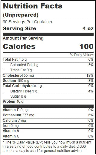Individual Quick Frozen Catfish Fillet, 0.66 Ounce K2264