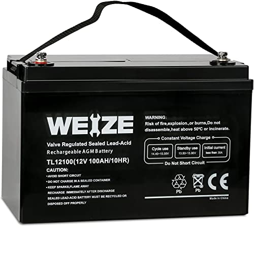12 Volt 100Ah Deep Cycle AGM Battery H157873