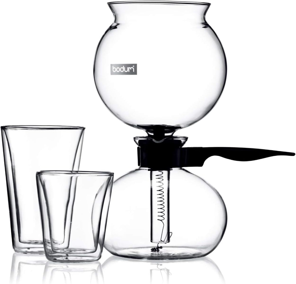34 oz Vacuum Coffee Maker, Borosilicate Glass, Black E9975