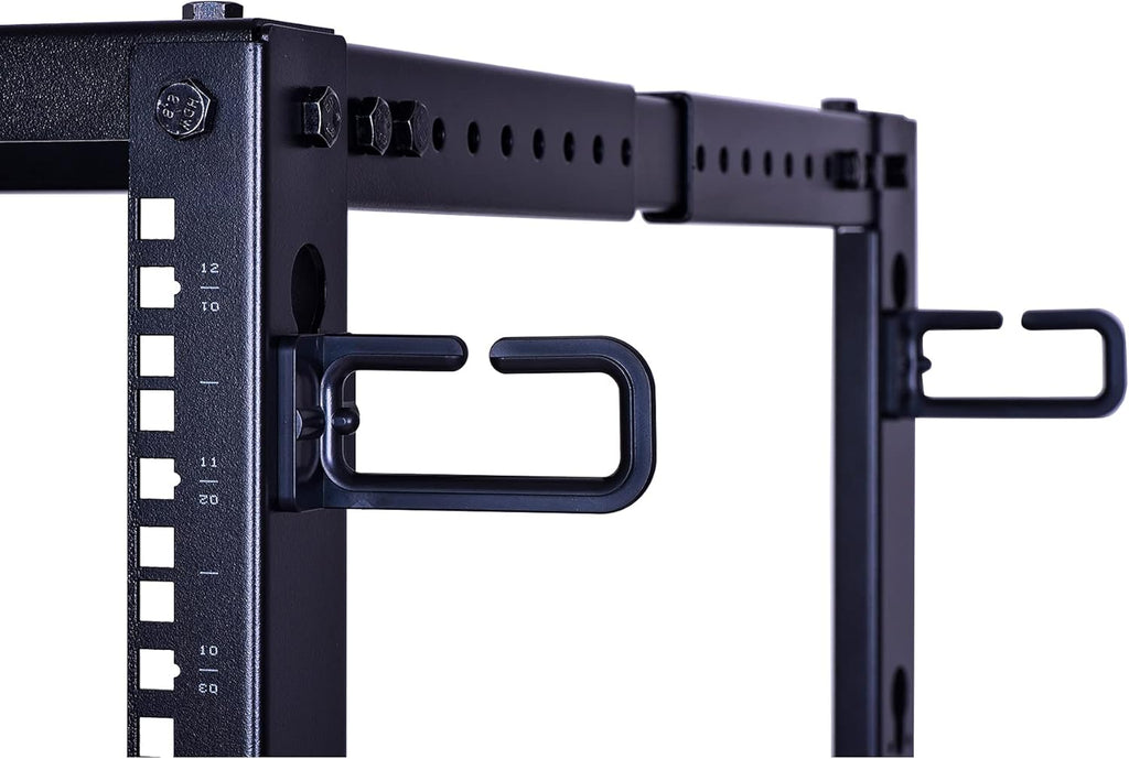 12U Open Frame Server Rack with Casters Y57374