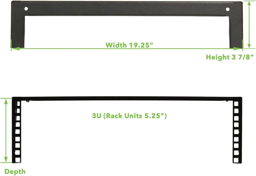 2U 19 Inch Vertical Wall Mount Server Rack Black D712
