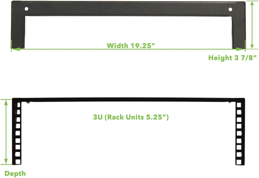 2U 19 Inch Vertical Wall Mount Server Rack Black D712