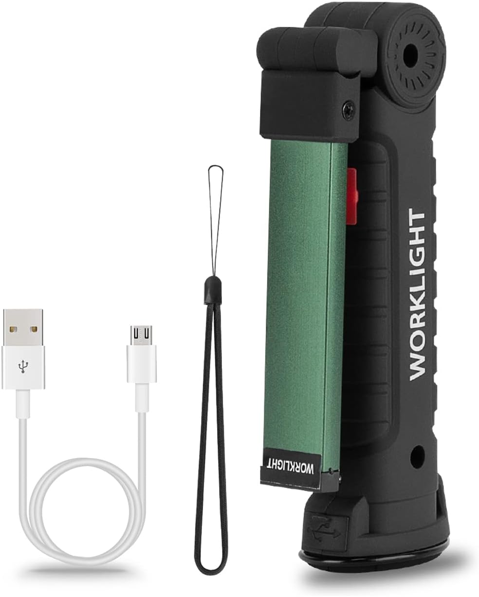 Rechargeable LED Work Lights, 5 Modes Portable Magnetic Worklight, 4 Pack F49881