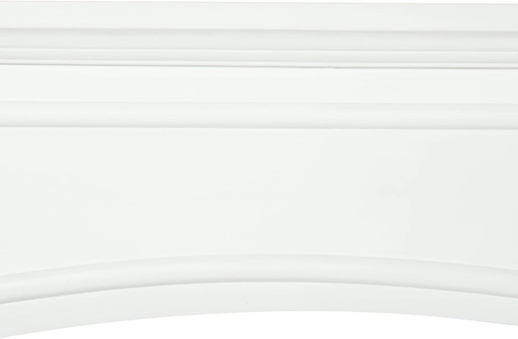 White Fireplace Mantel with Decorative Pattern Interior Width 29" Z655