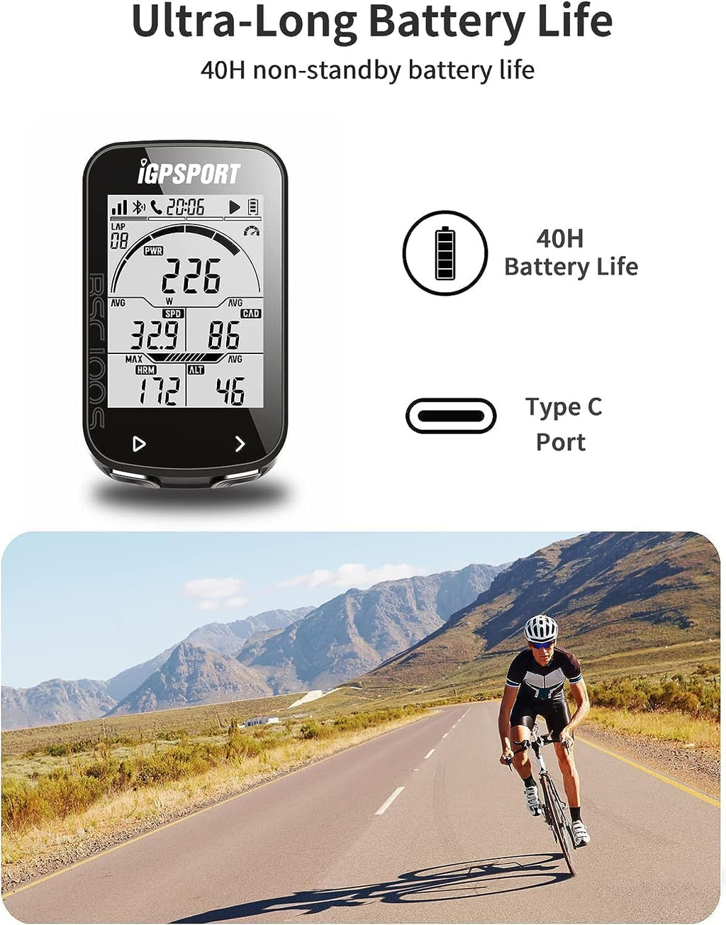 Bike Computer Wireless Cycling Computer Q1310