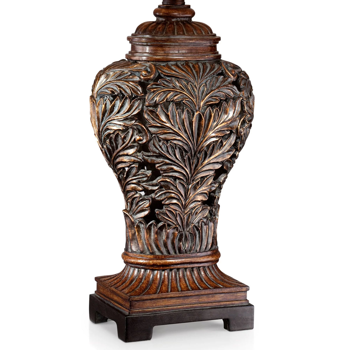 Traditional Table Lamps 32.5" Tall Set of 2 Bronze Tan Rectangular Shade P660