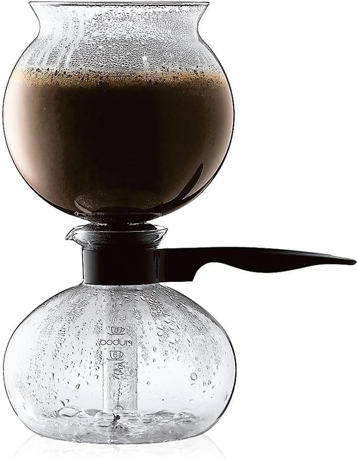34 oz Vacuum Coffee Maker, Borosilicate Glass, Black E9975