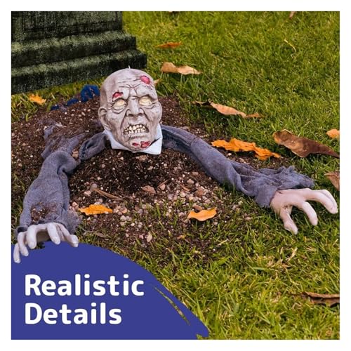 Halloween Hanging Zombie Outdoor Prop with Flowing Robe L1610