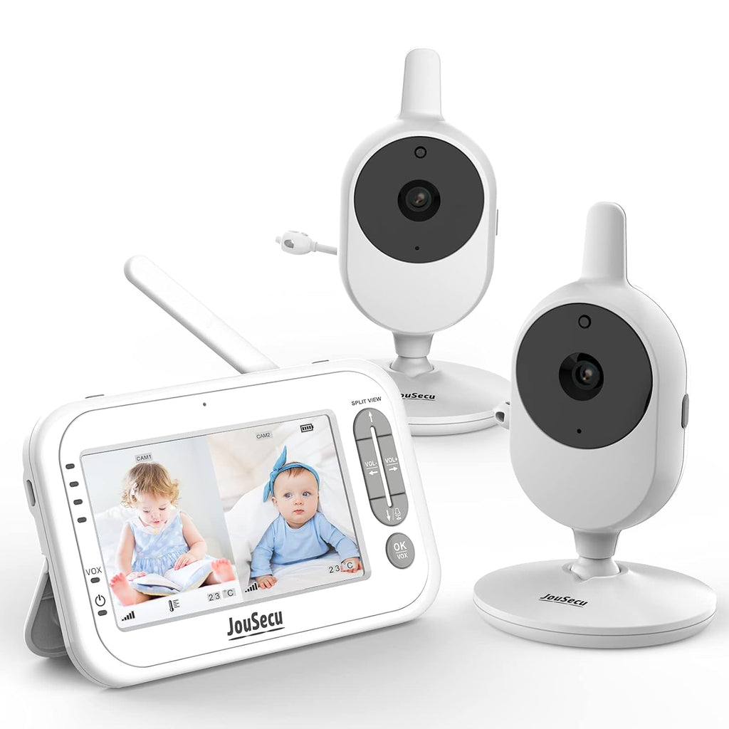 Baby Monitor with Camera and Audio 4.3 Inches LCD Split Screen Q876