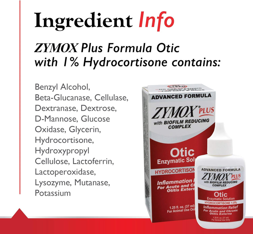 1.25 oz Enzymatic Ear Solution with 1% Hydrocortisone Z2078