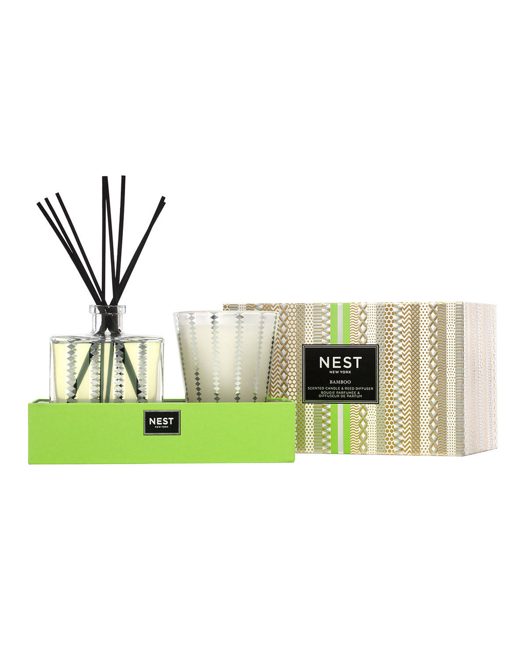 Bamboo Candle & Diffuser Set Q8425