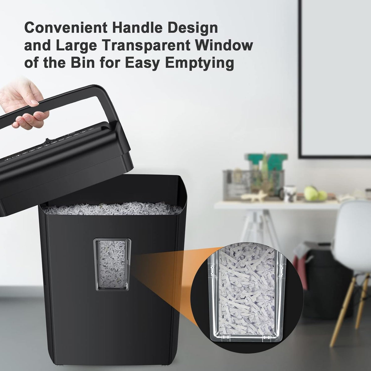 10-Sheet Cross-Cut Paper Shredder with 5.5 Gallons Basket U786599