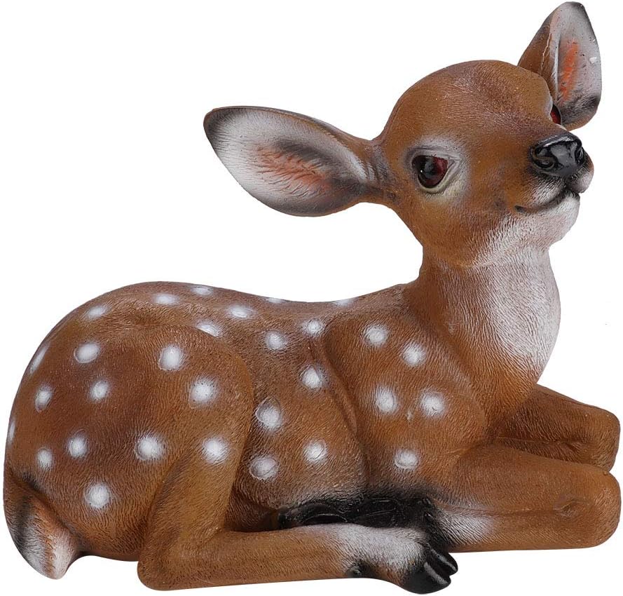 Deer Figurine Garden Animal Statues U5285