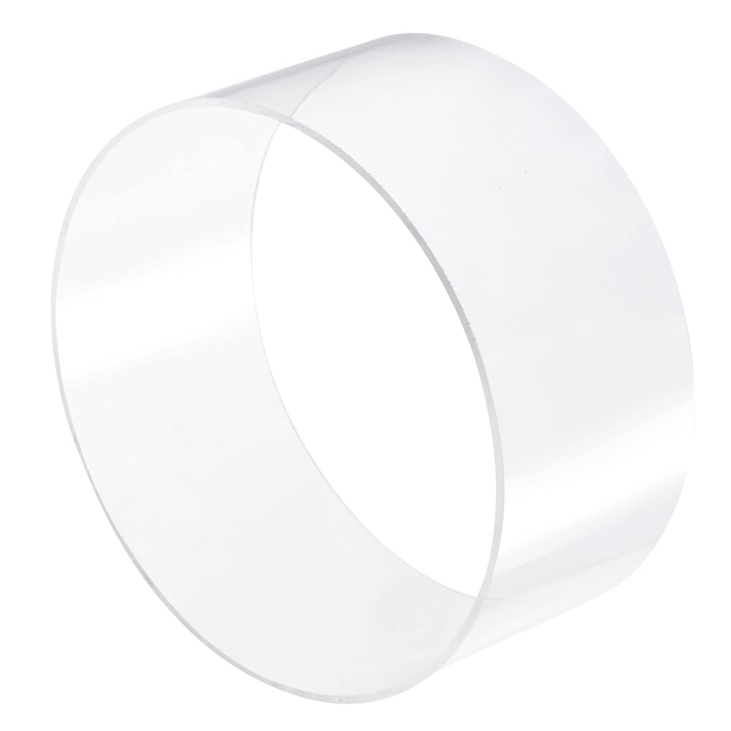 Clear Acrylic Rigid Round Tube 8.4 ID 4 Length Pack of 2 J9317