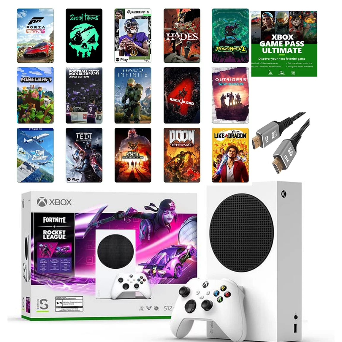 Xbox-Series-S 512GB SSD with HDMI Cable I965