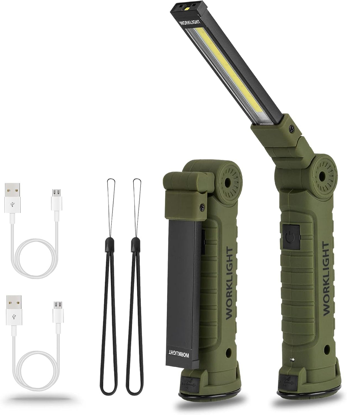 Rechargeable LED Work Lights, 5 Modes Portable Magnetic Worklight, 4 Pack F49881
