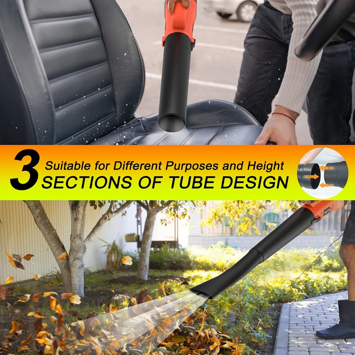 Cordless Leaf Blower with Battery and Charger H45760