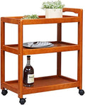 Wood Storage Cart with Locking Wheels R316863