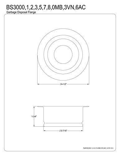 Garbage Disposal Flange Antique Brass L950095