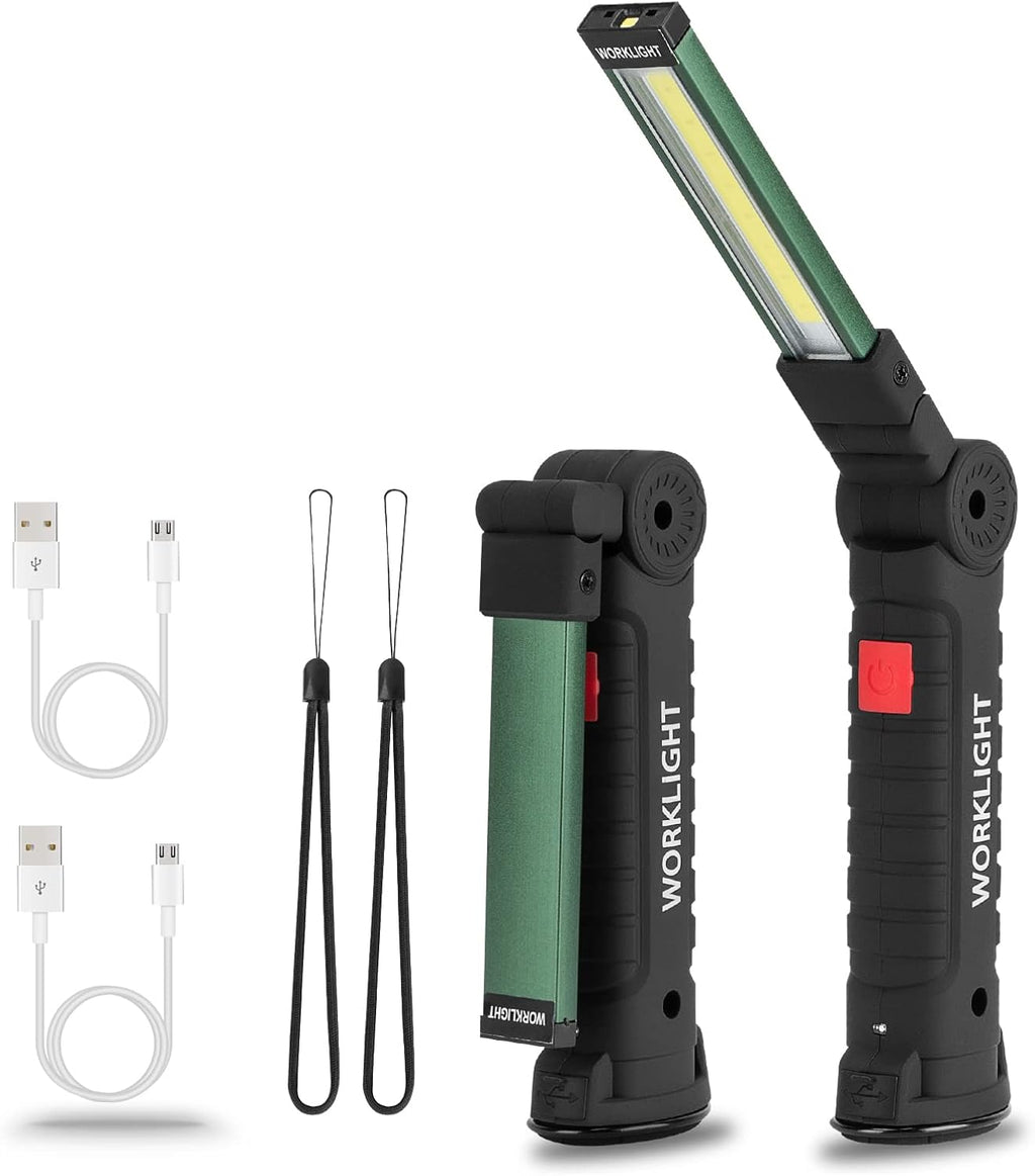 Rechargeable LED Work Lights, 5 Modes Portable Magnetic Worklight, 4 Pack F49881