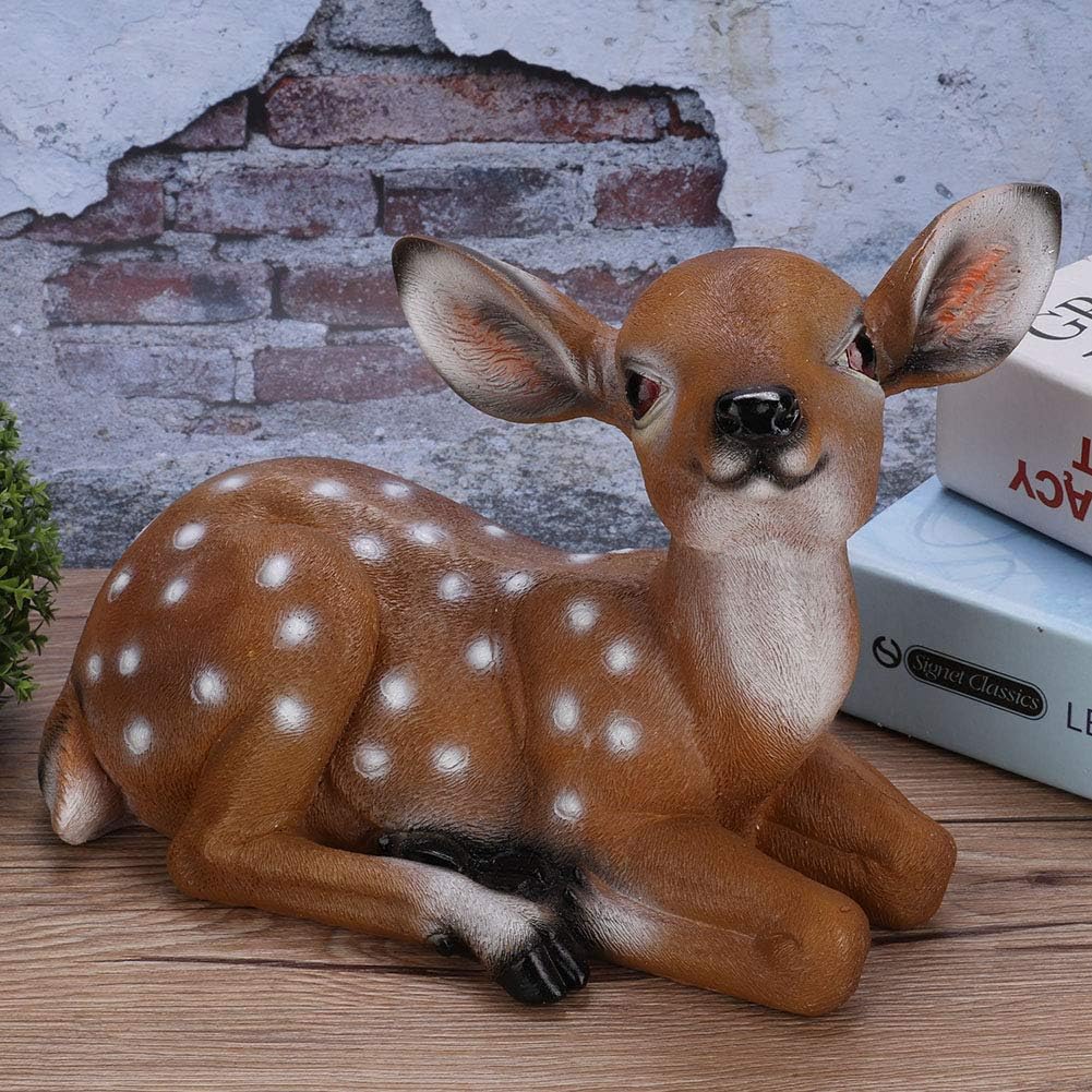 Deer Figurine Garden Animal Statues U5285