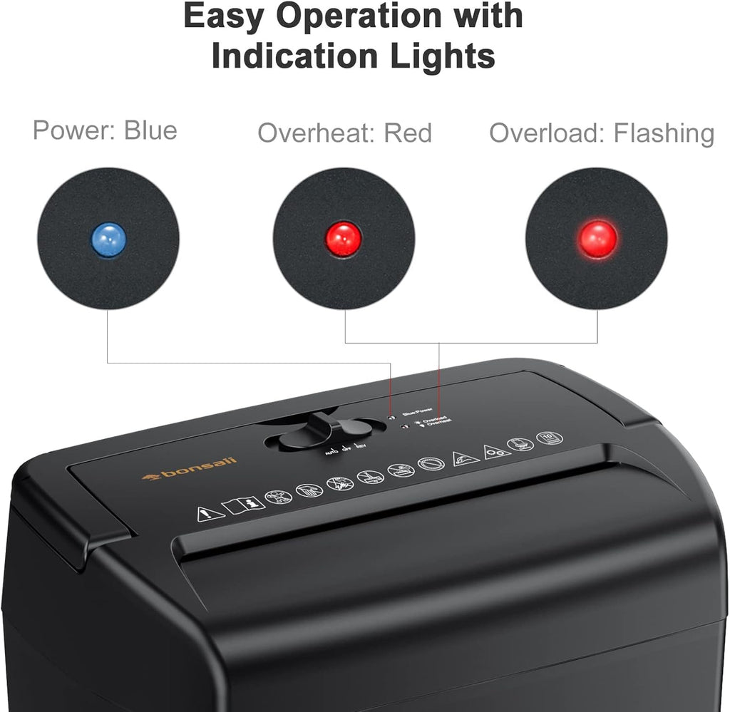 10-Sheet Cross-Cut Paper Shredder with 5.5 Gallons Basket U786599