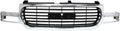 Chrome Shell Painted Black Insert Plastic Grille Assembly A749575