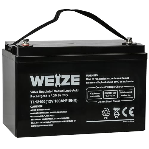 12 Volt 100Ah Deep Cycle AGM Battery H157873