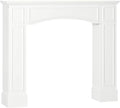 White Fireplace Mantel with Decorative Pattern Interior Width 29" Z655