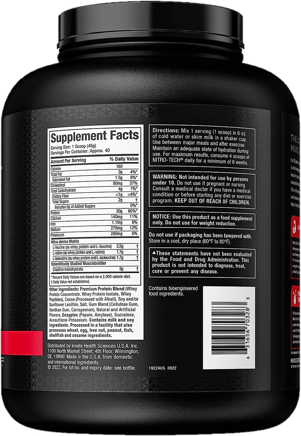 Chocolate Whey Isolate 4lb L744