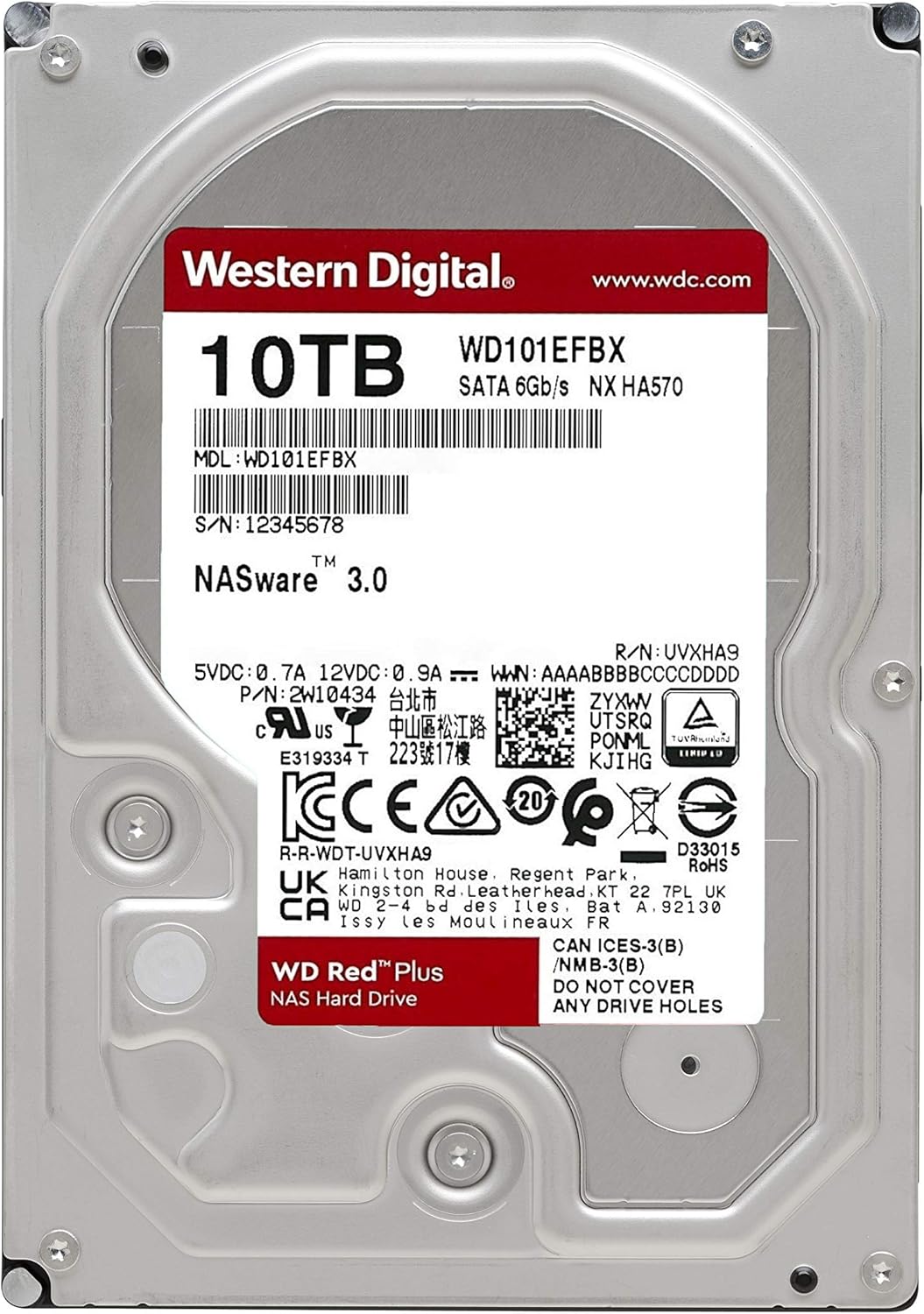 10TB NAS Internal Hard Drive HDD I683