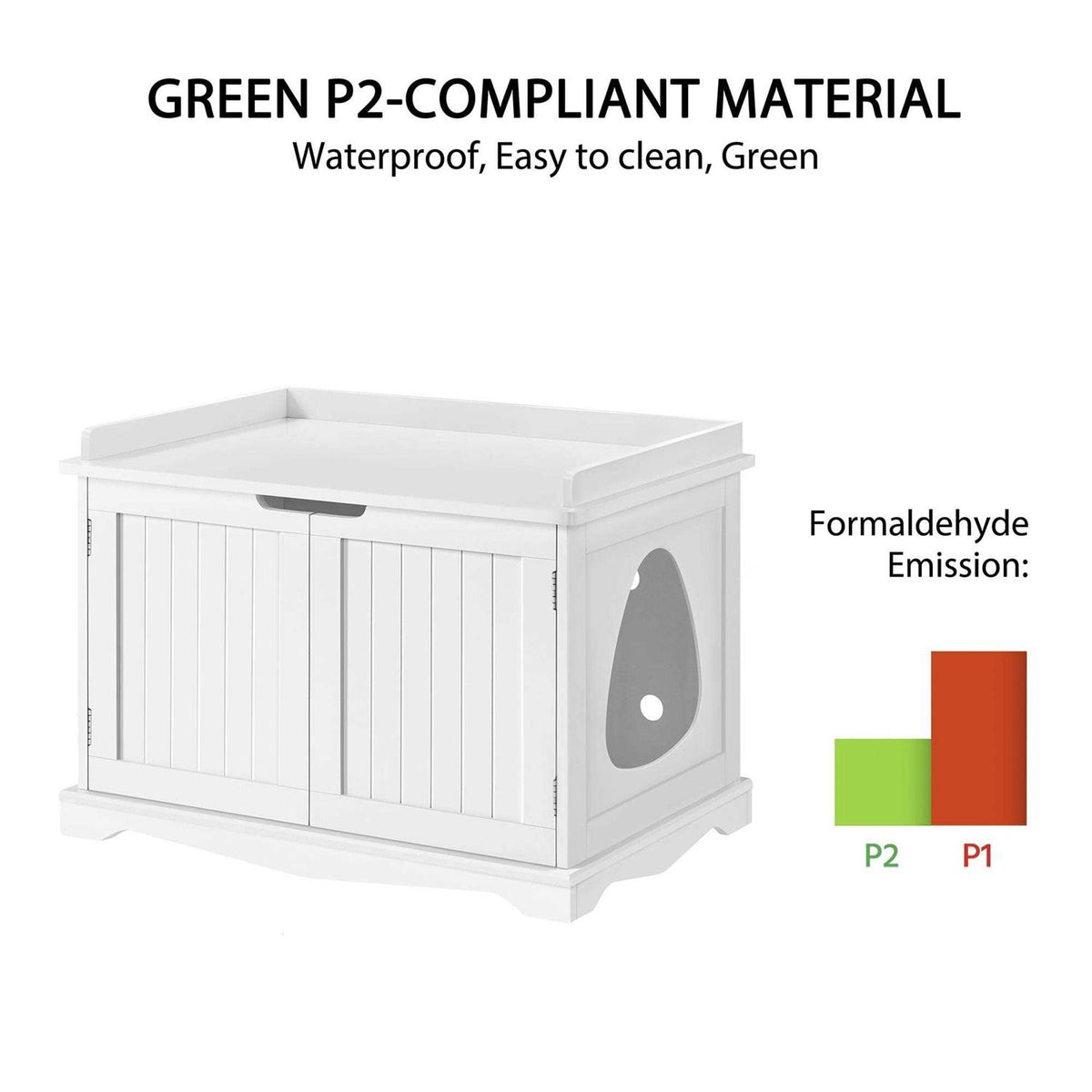 White Decorative Hidden Cat Litter Box I266